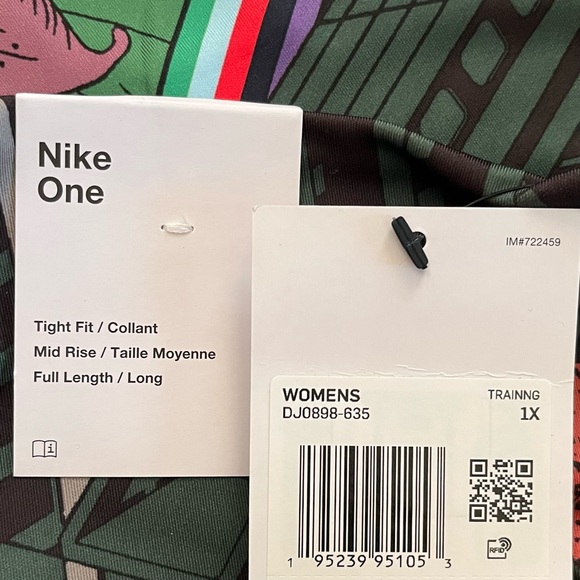 NEW Nike One Icon Clash floral-print Women’s leggings size 1X - Picture 6 of 9